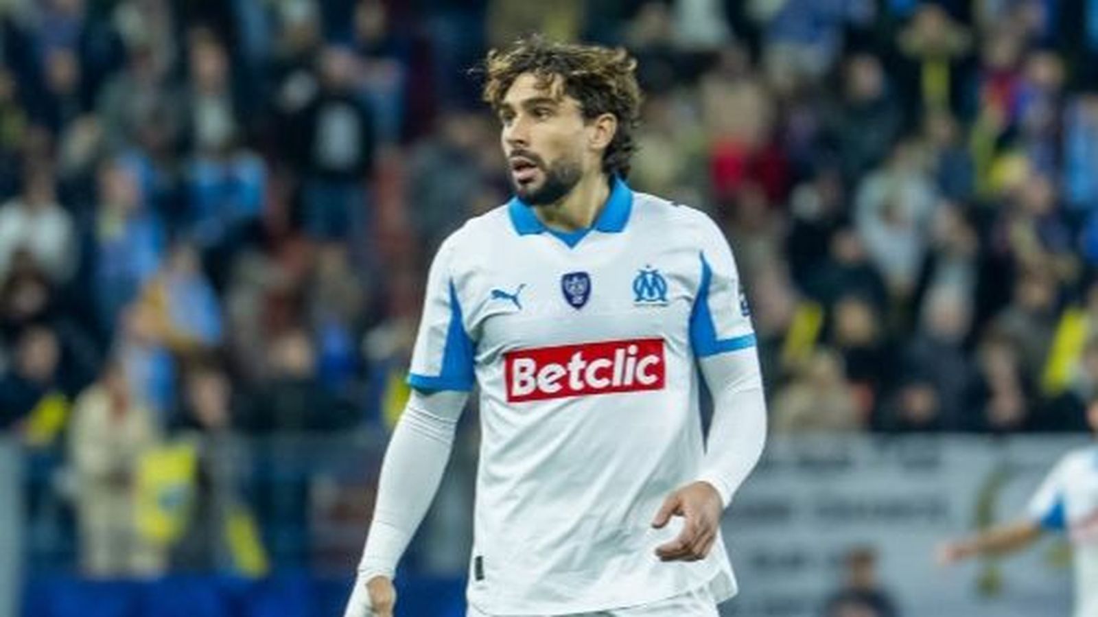 Neal Maupay durante un partido con el Olympique de Marsella