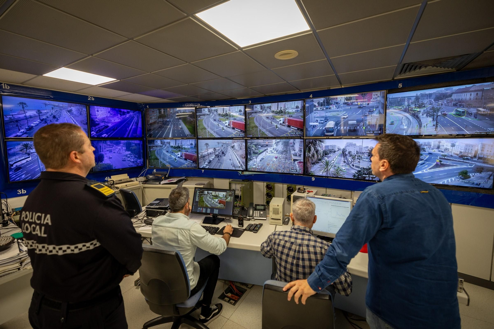 Imagen del Centro de Control de Tráfico de Cádiz.