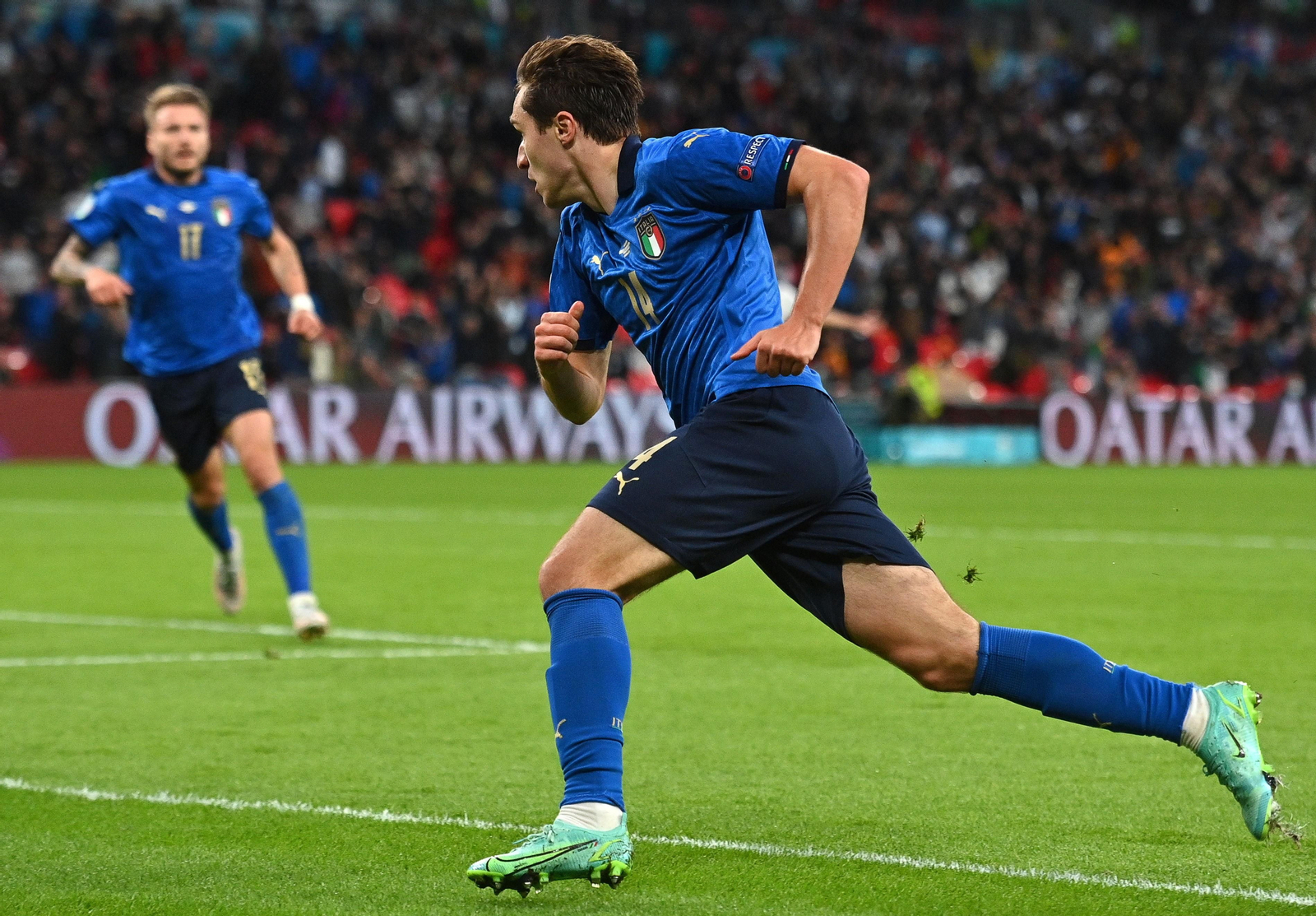 Las imágenes de la semifinal Italia-España de Eurocopa