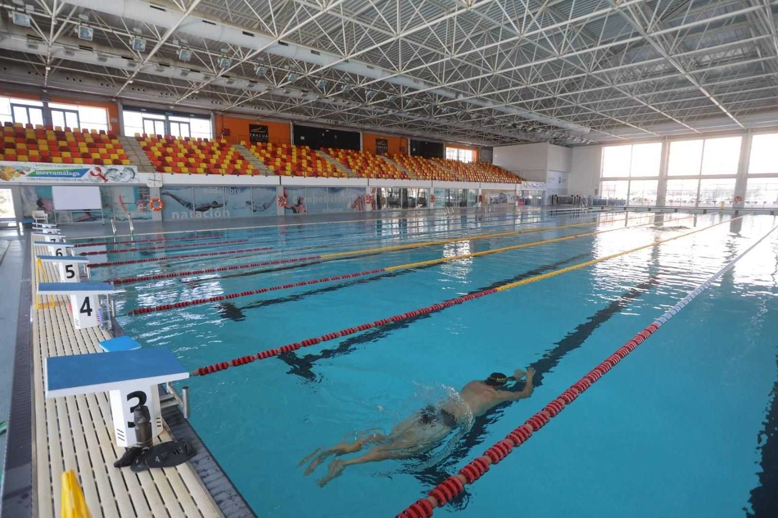 La reapertura de la piscina de 50 metros de Inacua, en imágenes