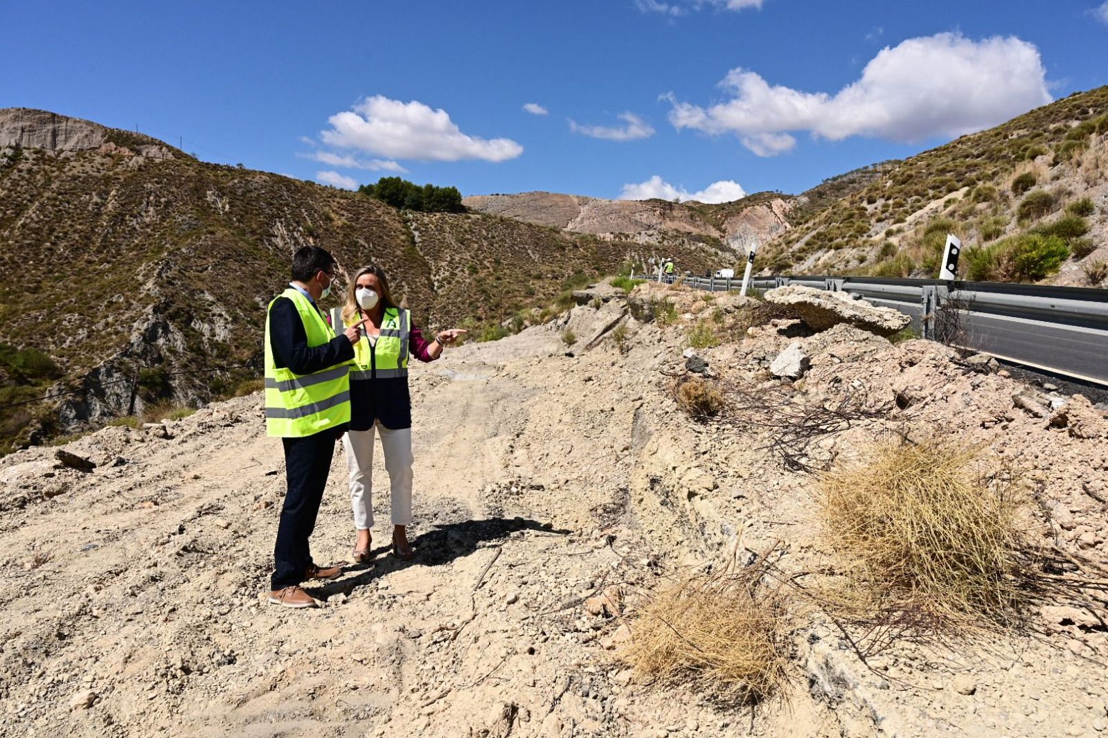 Marifrán Carazo, en uno de los tramos afectados por la actuación