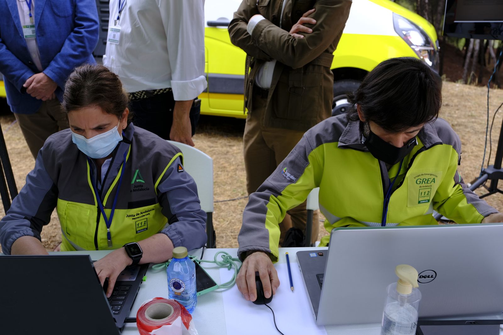 Fotogalería simulacro incendio forestal. Parque periurbano de Castala. Berja (Almería)