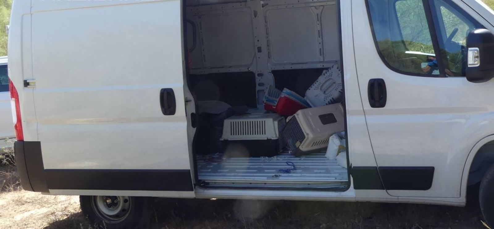 Una foto de la furgoneta facilitada por la Policía Nacional.