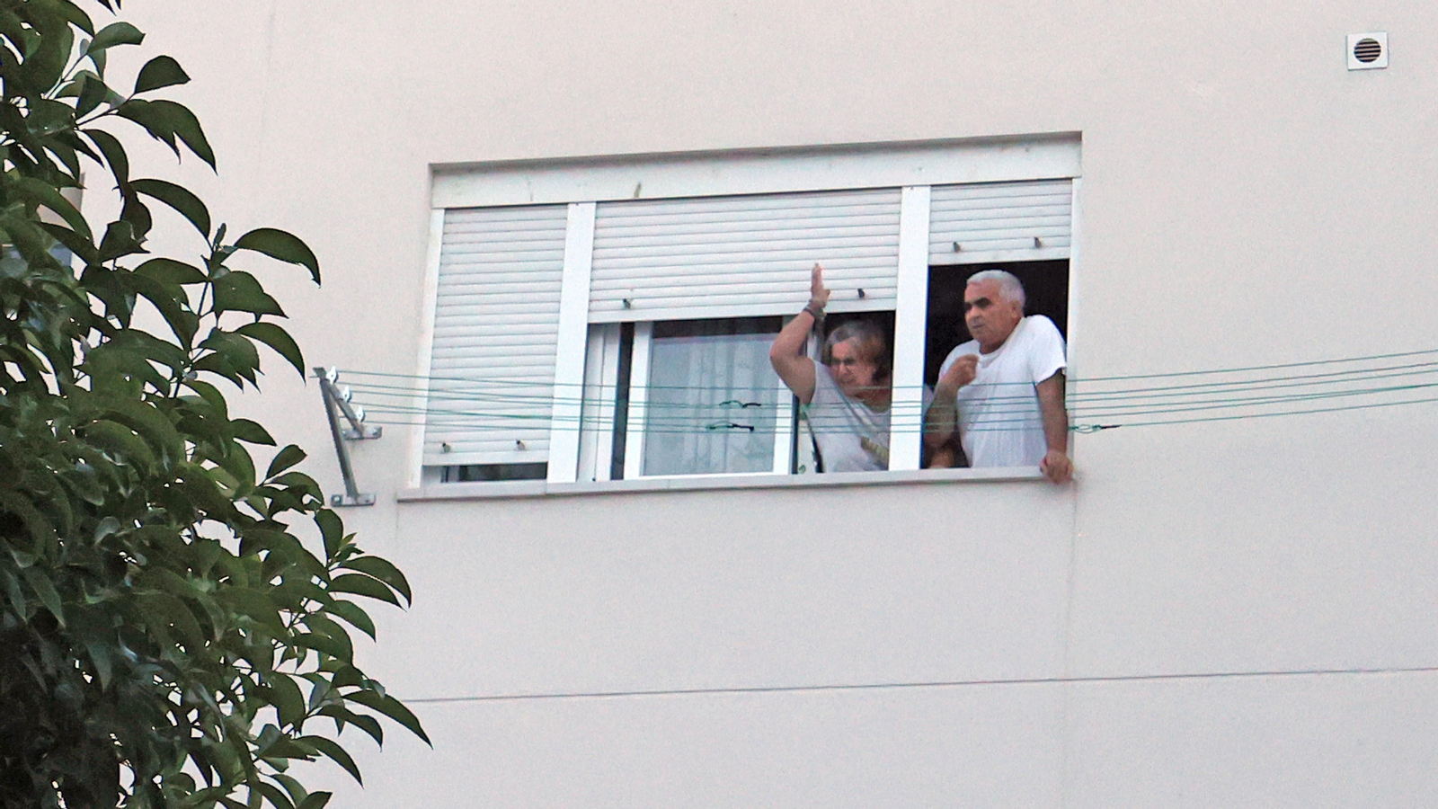 Manifestación de los vecinos de La Asunción de Jerez por los retrasos de la rehabilitación de sus bloques