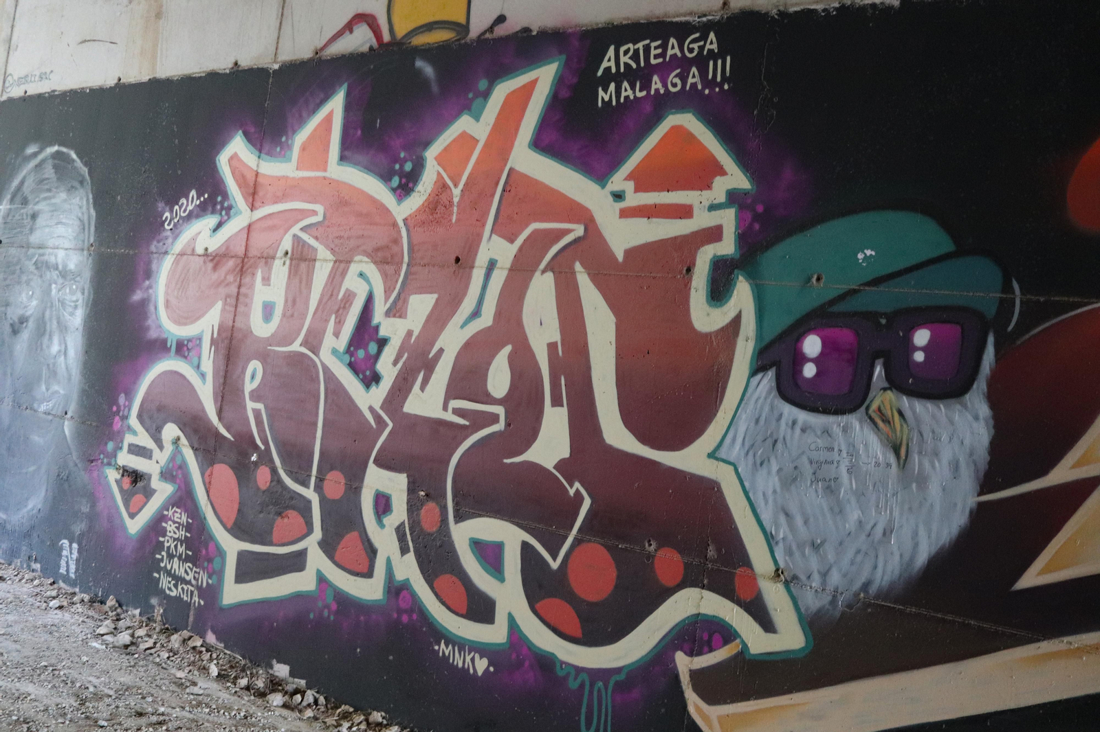 Así es la galería de arte urbano bajo la autovia de Benalmádena Así es la galería de arte urbano bajo la autovia de Benalmádena