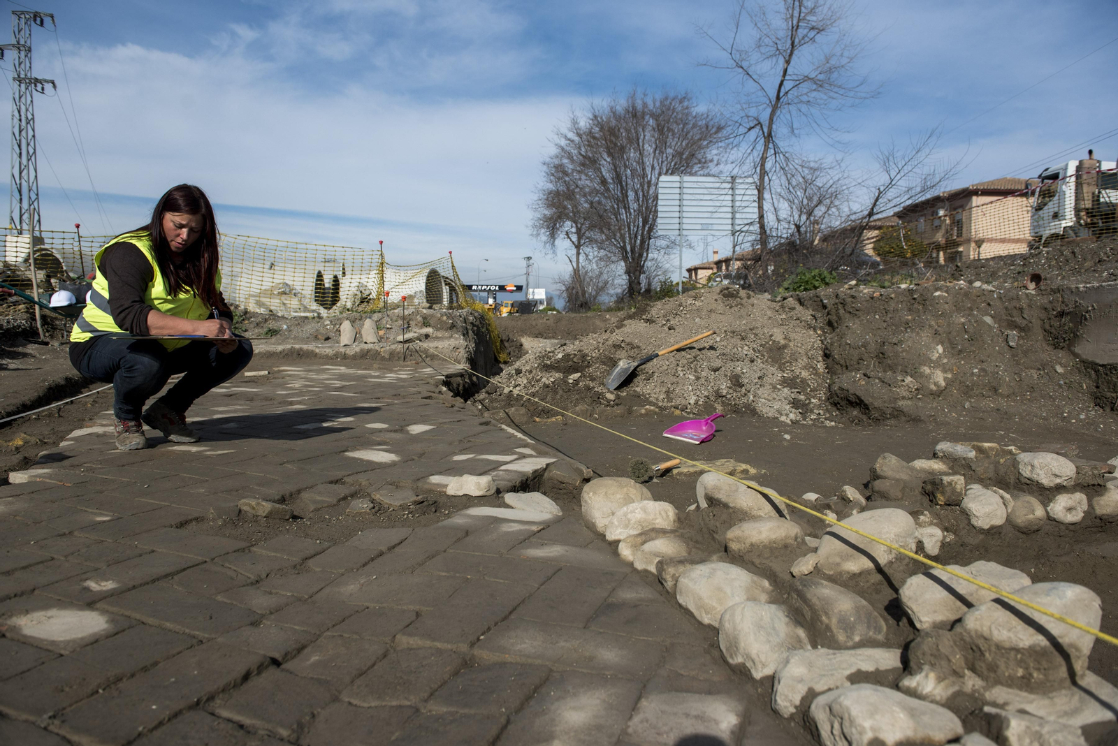 Así es la almunia nazarí encontrada en Granada durante las obras de un colector