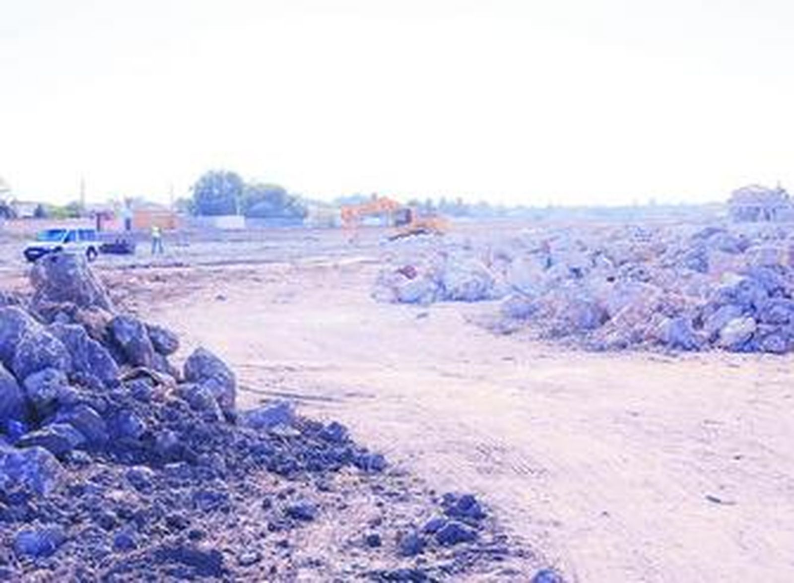 Vista de los trabajos que se realizan en la zona.
