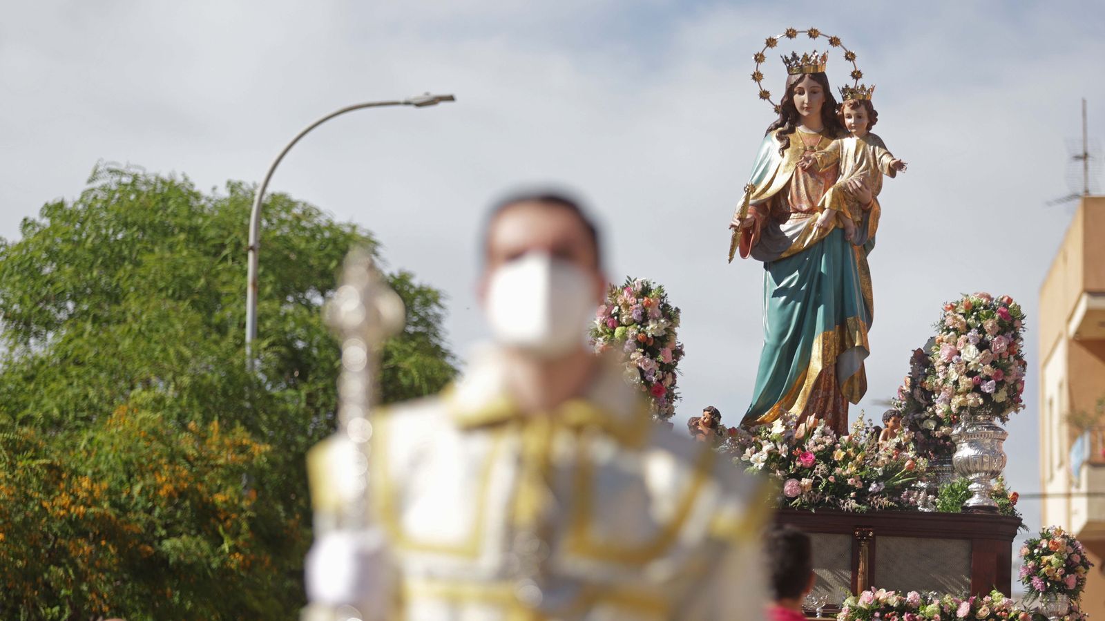 Fotos de la procesión de María Auxiliadora en La Línea