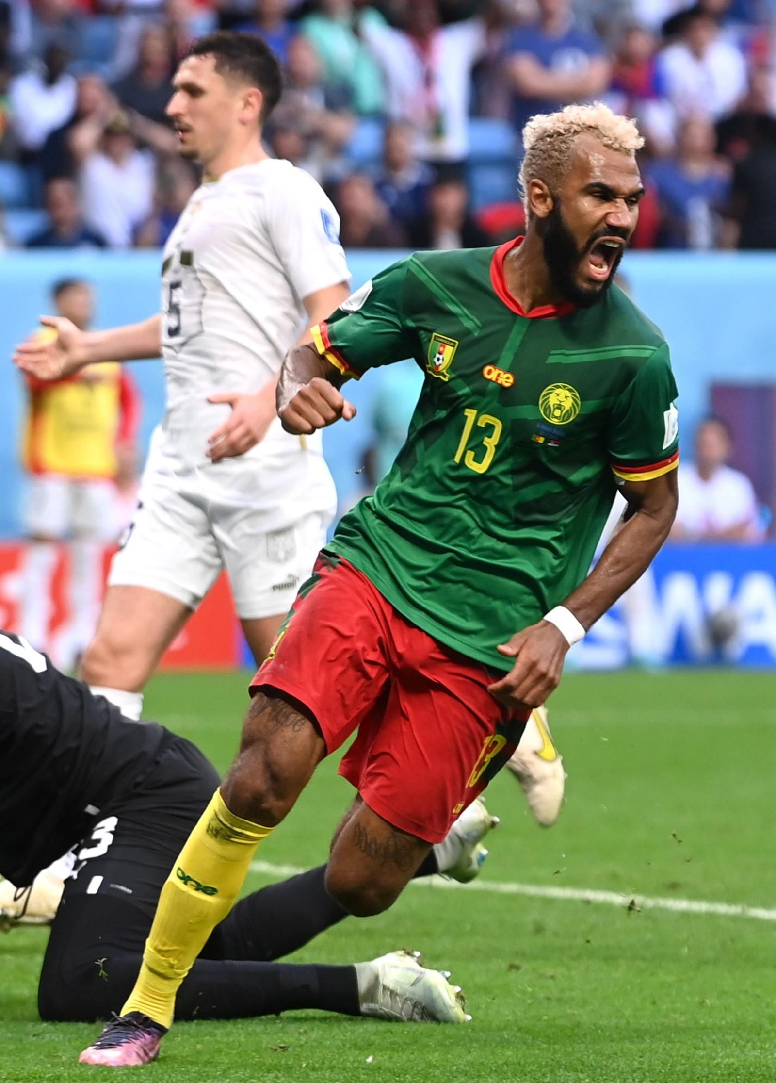 Las imágenes del Camerún - Serbia