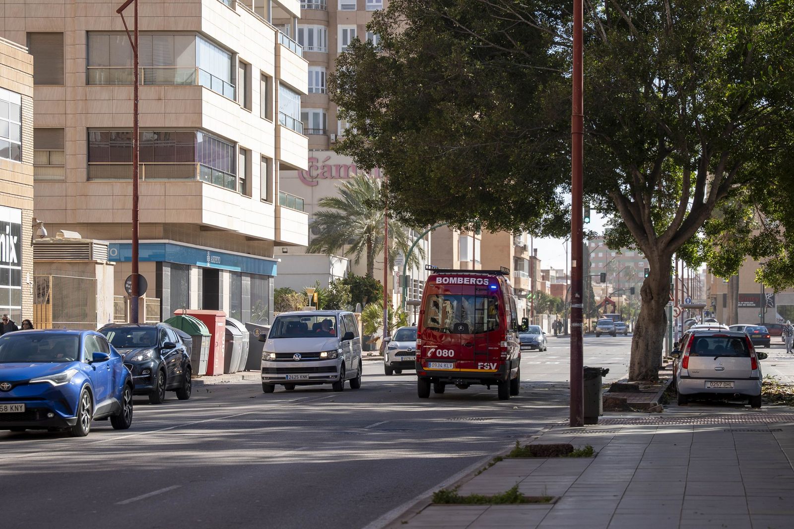 La Borrasca Leonardo se ensaña con Almería, en imágenes