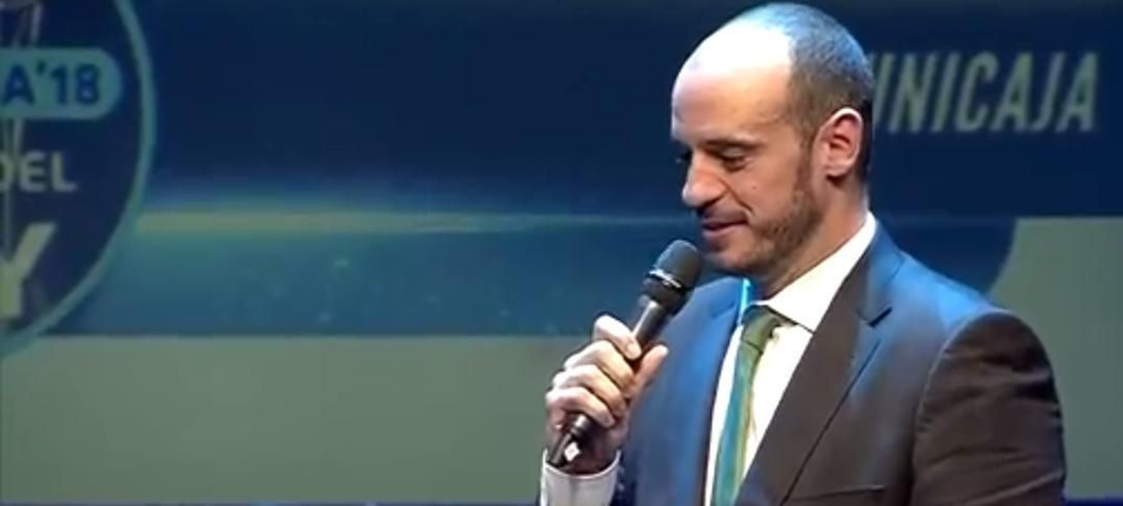 Carlos Jiménez, durante el sorteo de Copa.