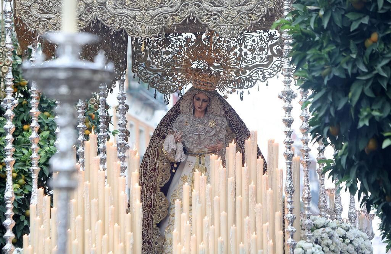 La Virgen del Patrocinio en su procesión extraordinaria