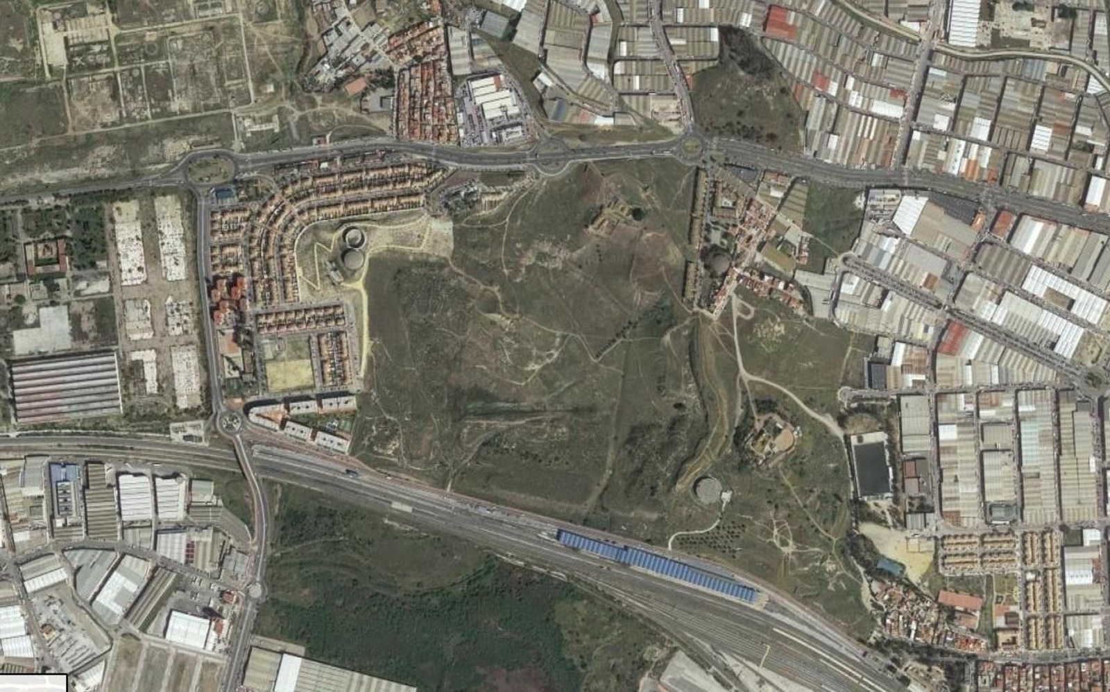 Vista aérea de la zona de Sánchez Blanca