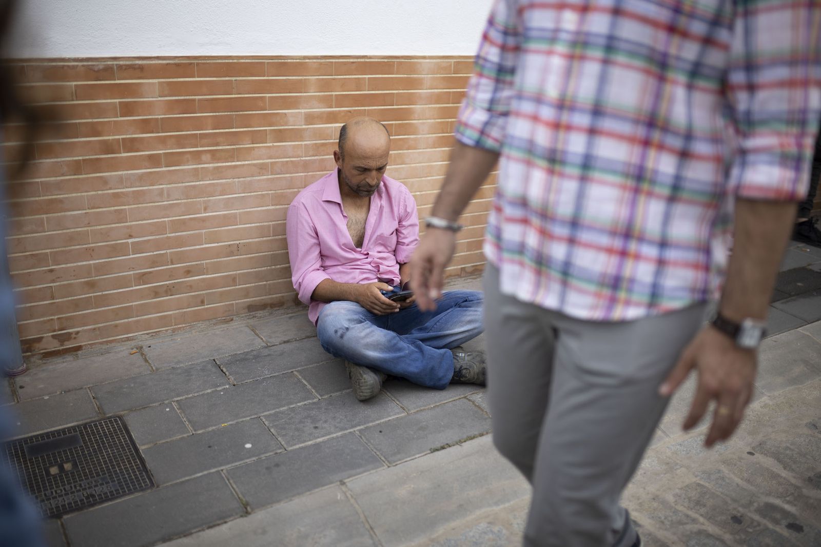 El sentimiento rociero se refleja en la cara de los almonteños.