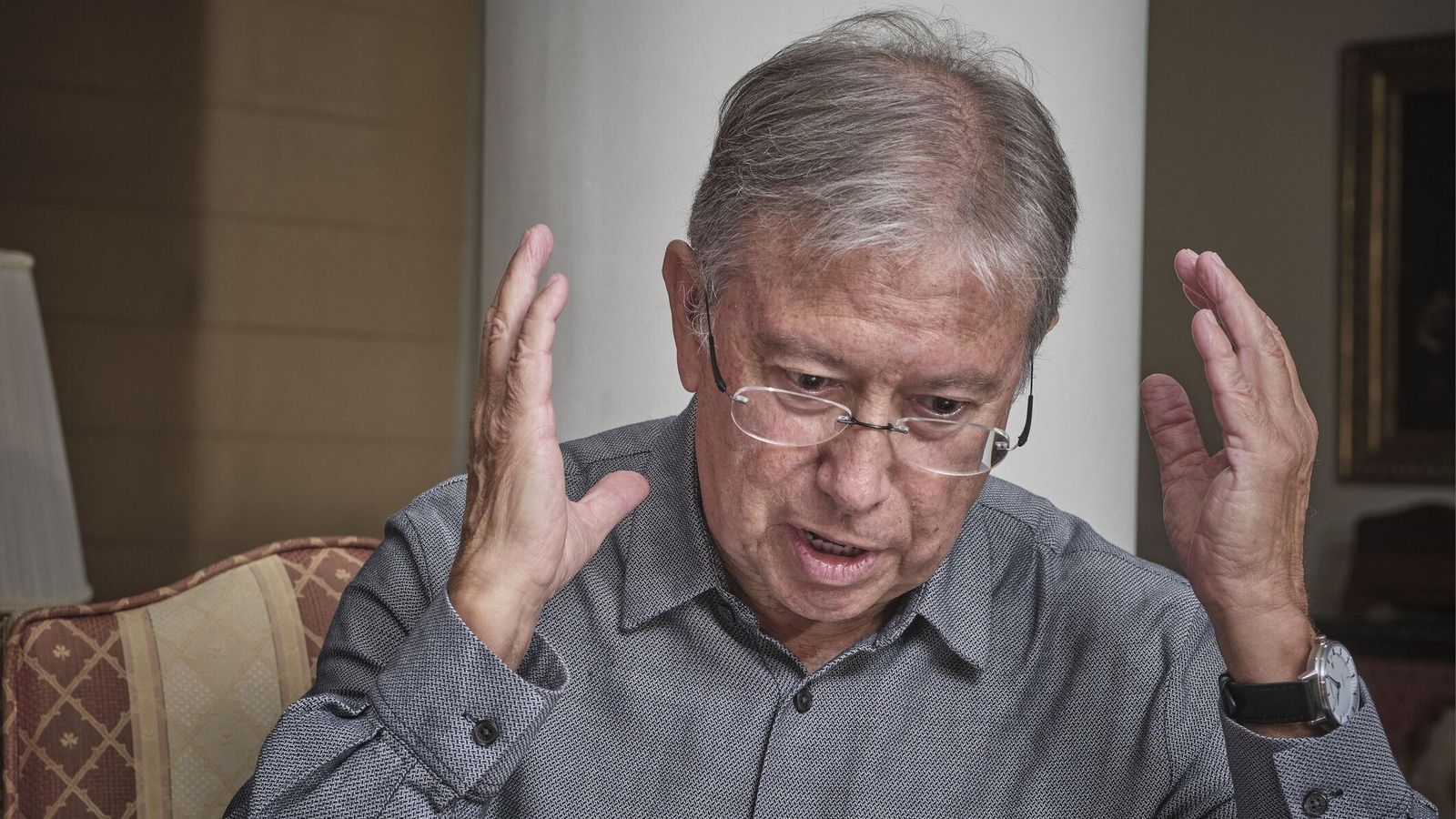 José Ruiz Navarro, durante la entrevista.