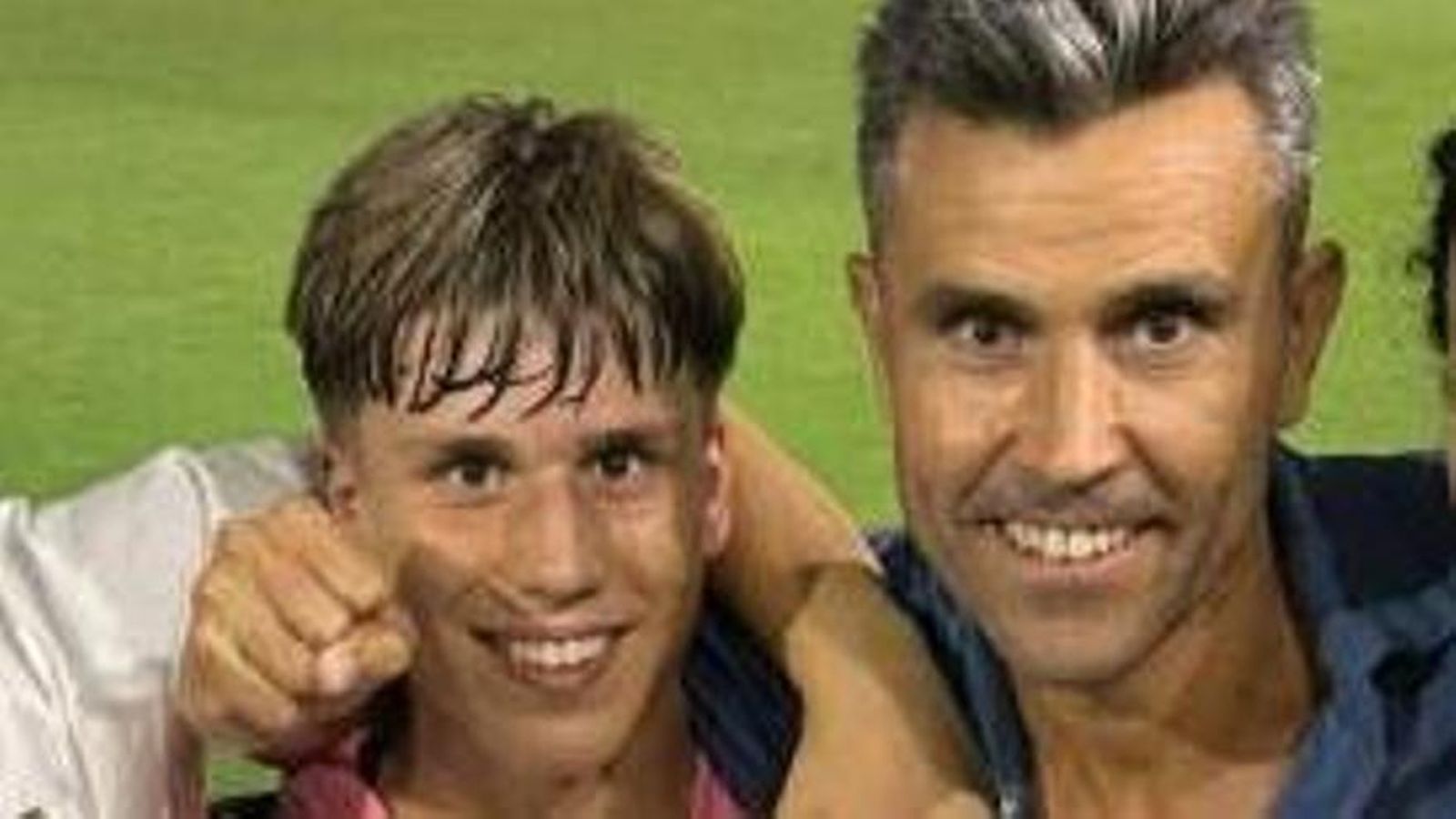 David Cordón (derecha) junto a su hijo Davinchi