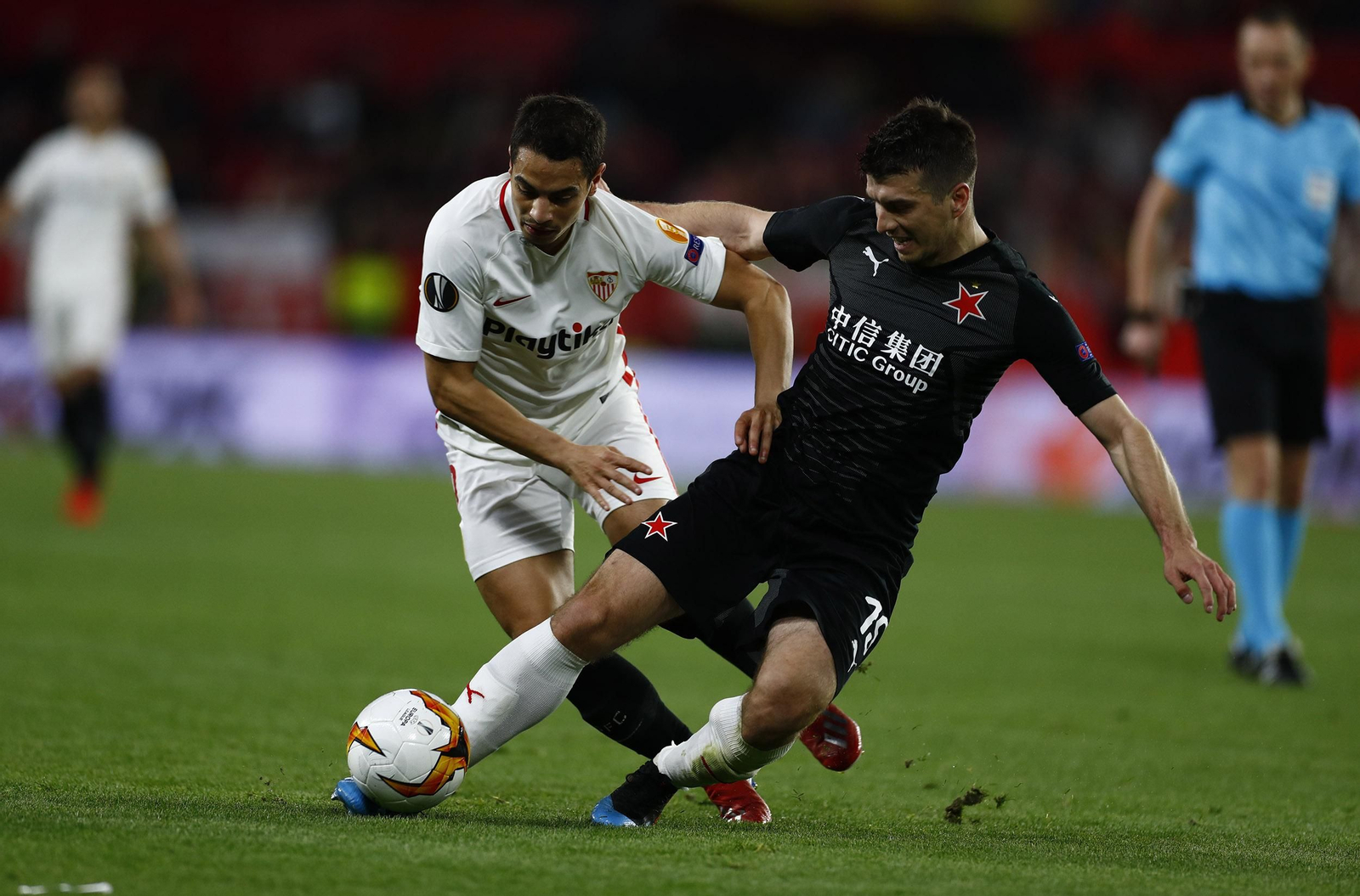 Las imágenes del Sevilla FC - Slavia de Praga