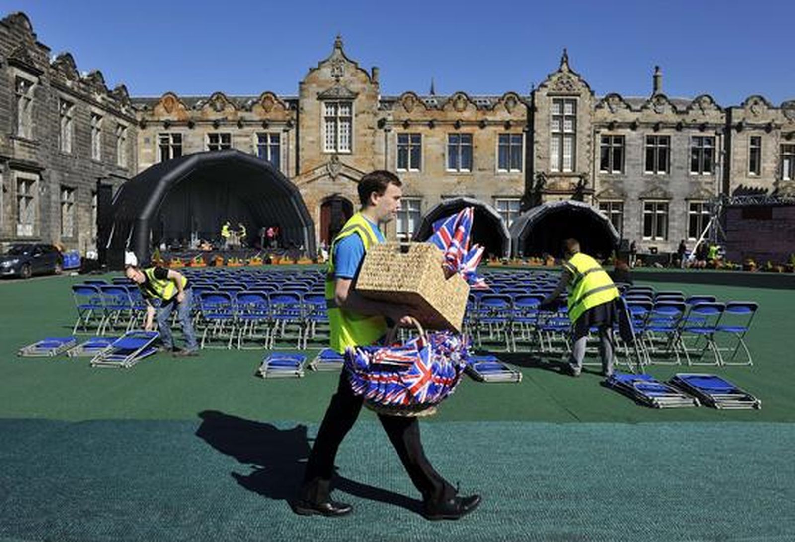 El Reino Unido se prepara para la boda del príncipe Guillermo y Kate Middleton.

Foto: AFP Photo