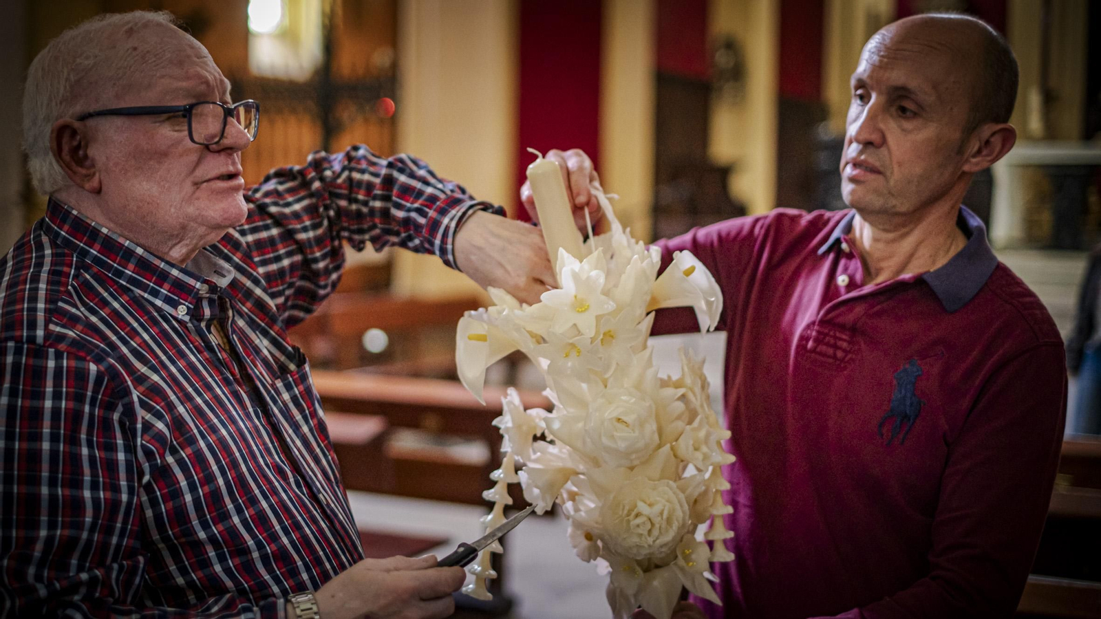 Las imágenes de los preparativos de la Semana Santa de San Fernando