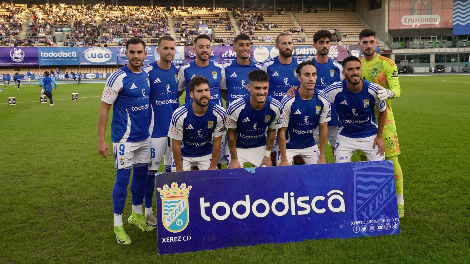 Once inicial que presentó el Xerez CD en Chapín frente al Águilas FC.