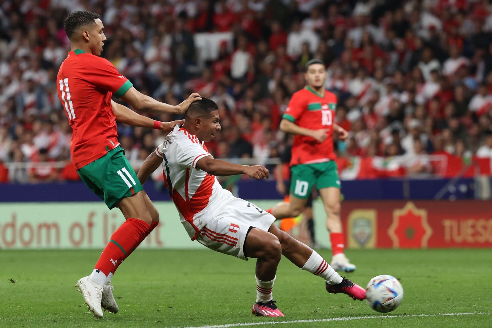 Las fotos del Marruecos - Perú en Madrid