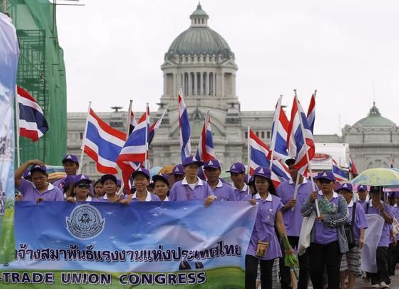 Manifestación del Primero de Mayo en Bangkok.

Foto: EFE