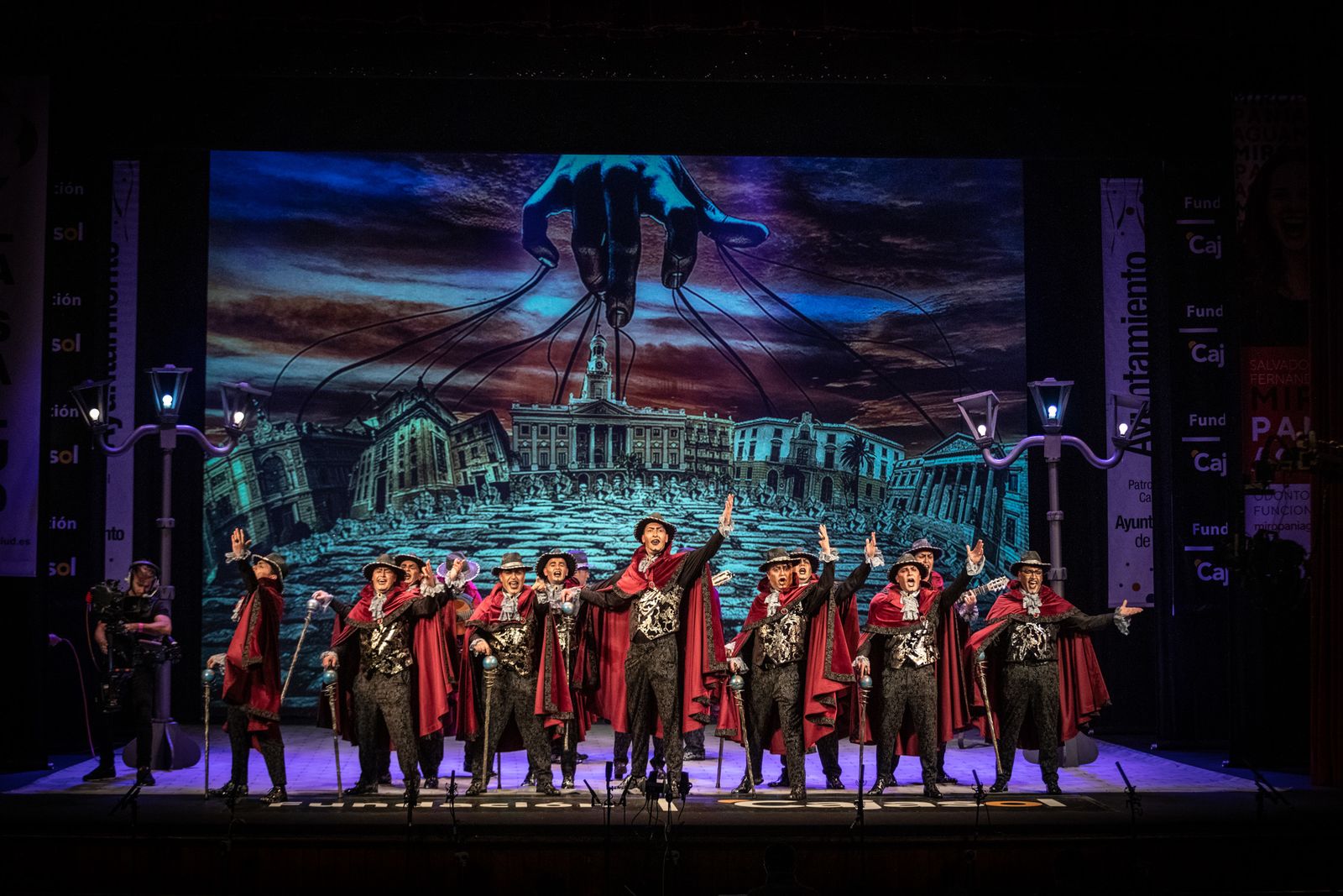 La comparsa 'Soy yo' durante su actuacion