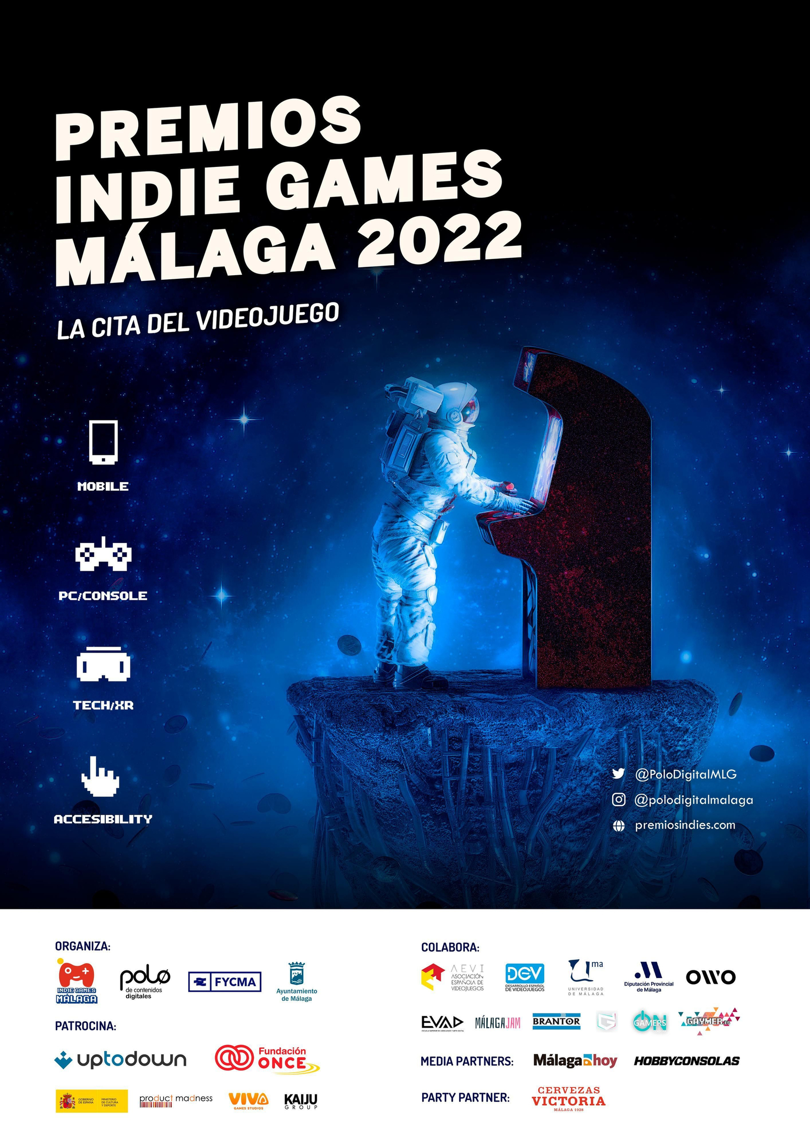 Cartel de los Premios Indie Games 2022. Cartel de los Premios Indie Games 2022.