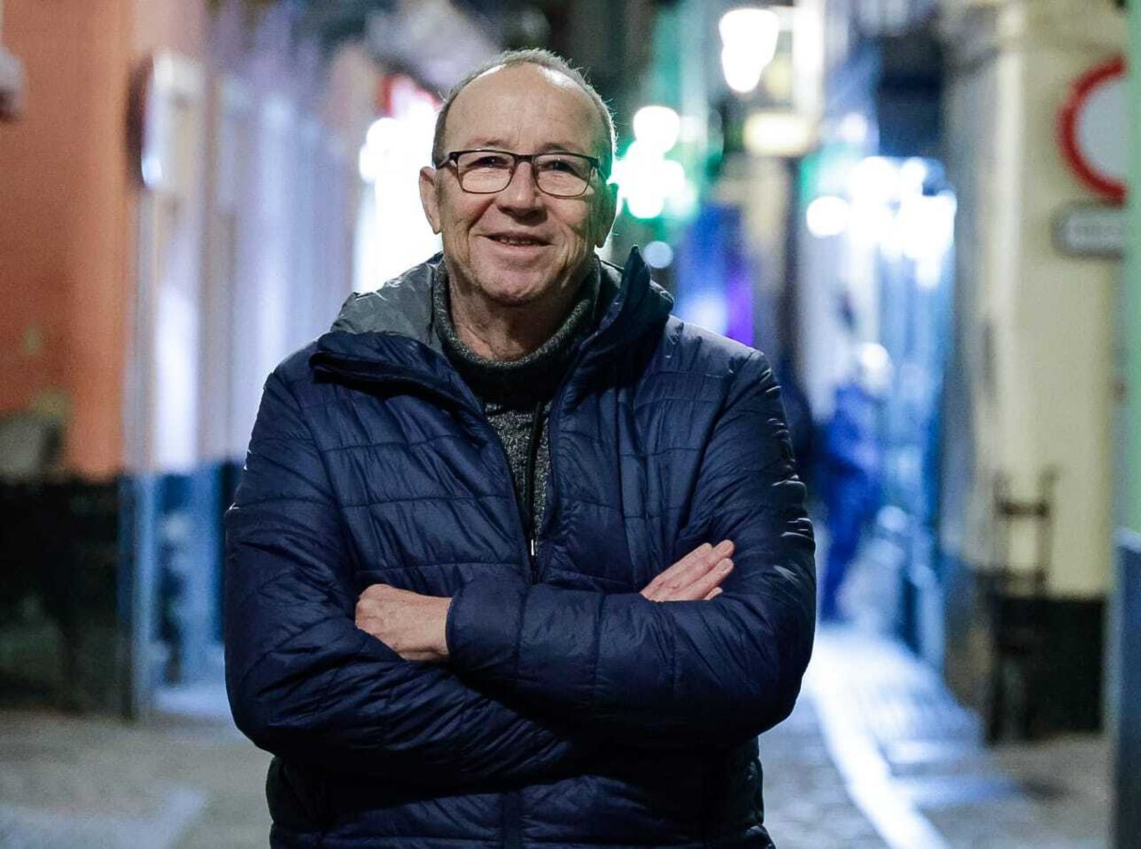 Emlio Gutiérrez Cruz ‘El Libi’ en una esquina del barrio de La Viña.