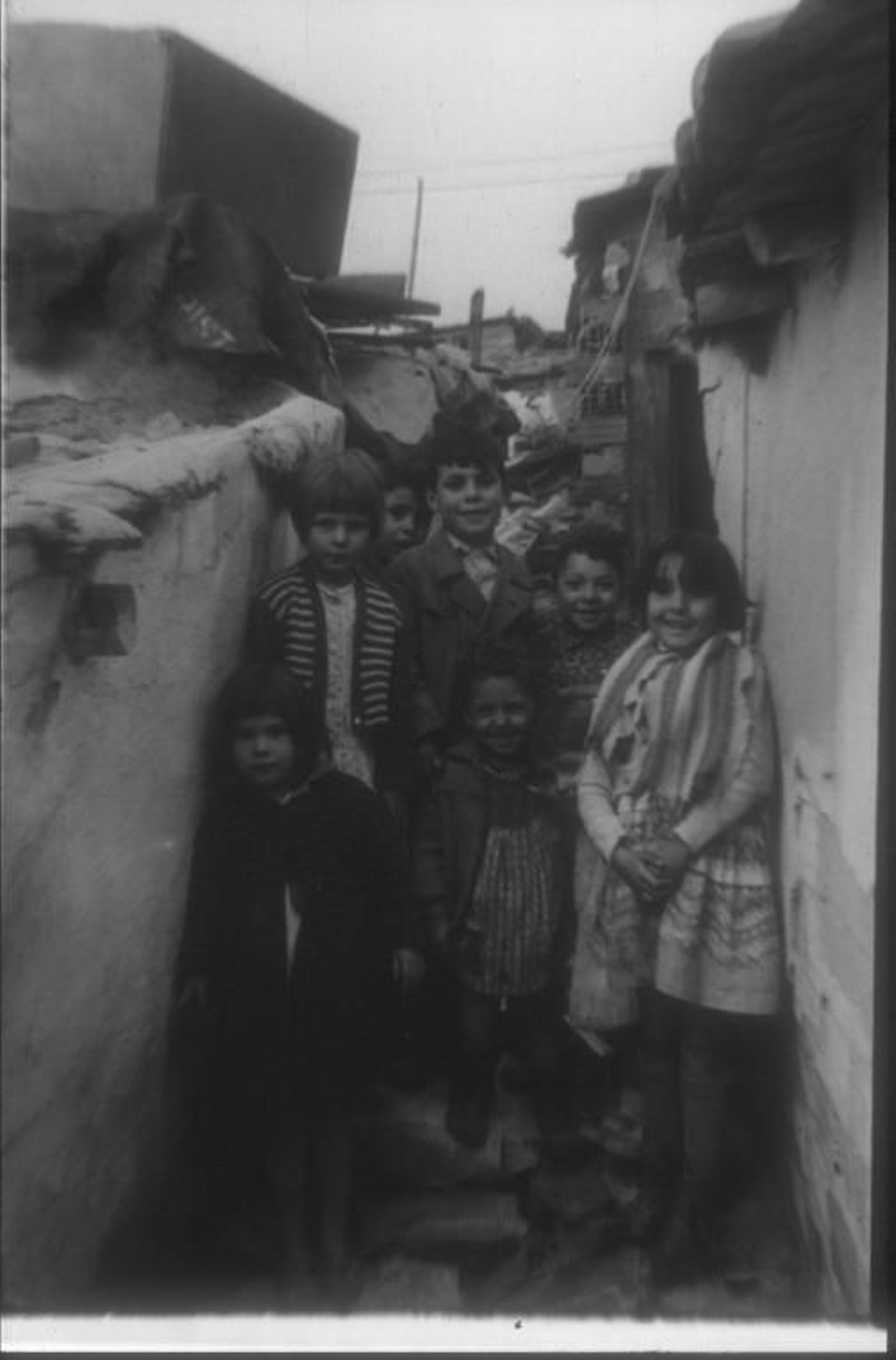 Poblado chabolista en Madrid.