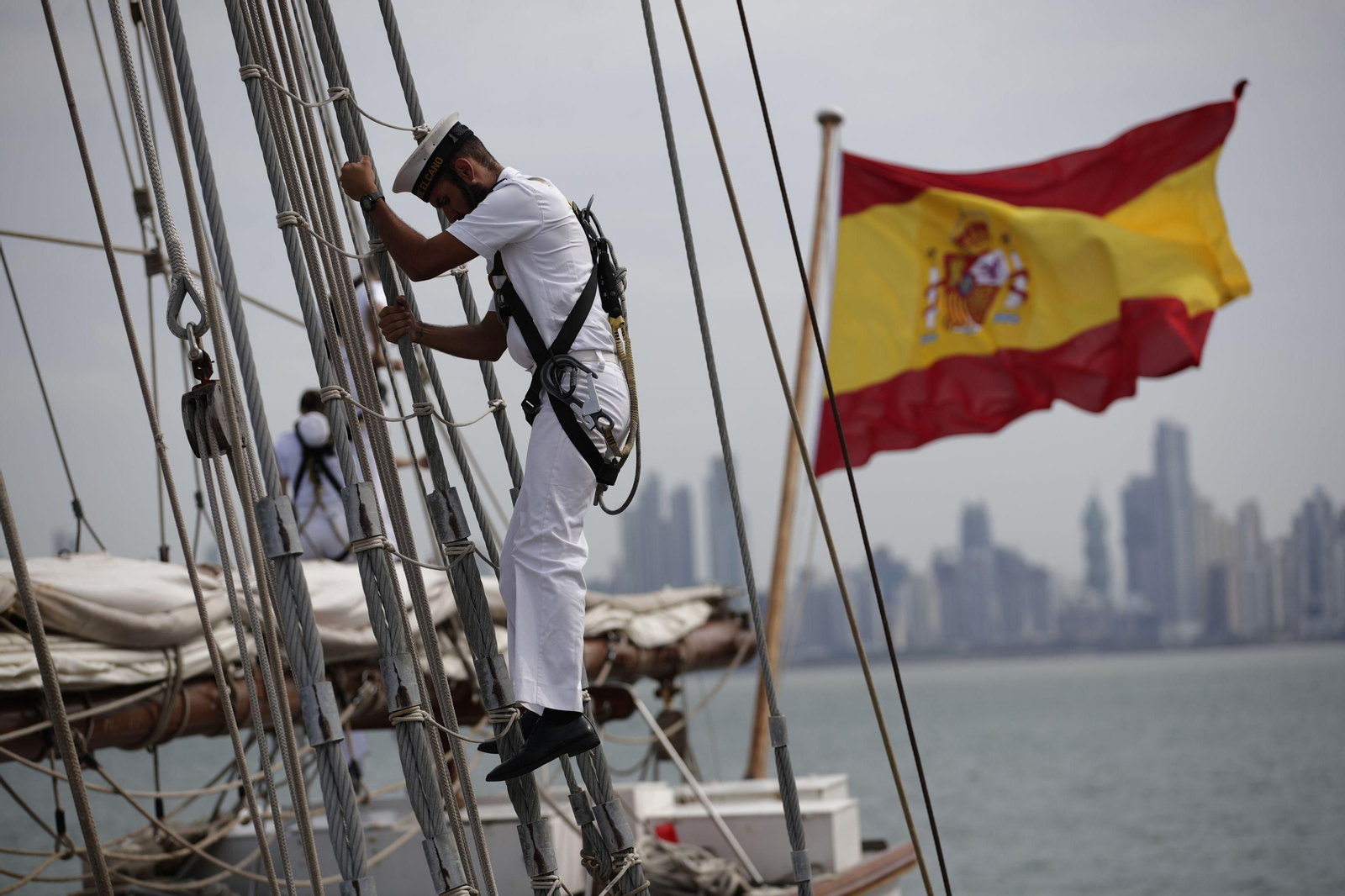 Armada: Las imágenes del 'Elcano' a su llegada a Balboa (Panamá)