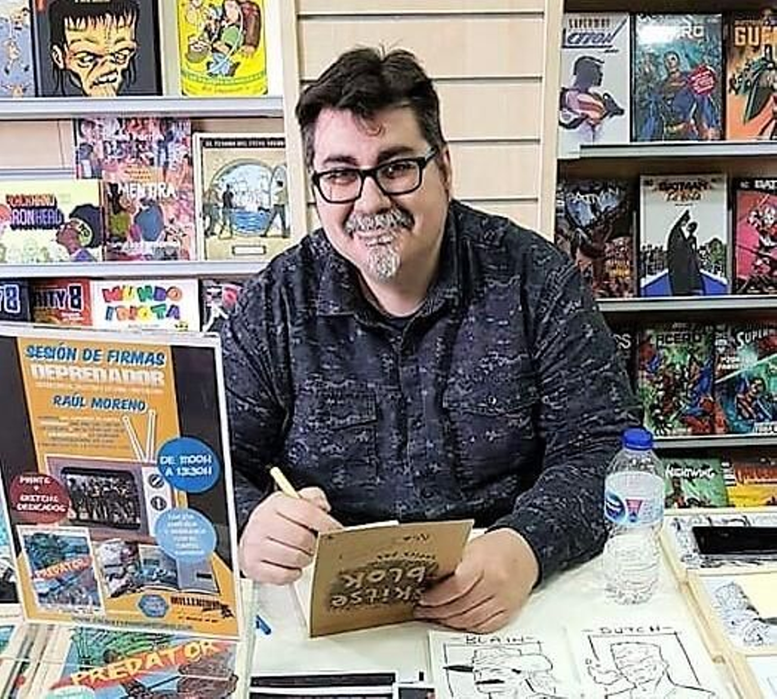 Raúl Moreno, dibujante de cómics almeriense.