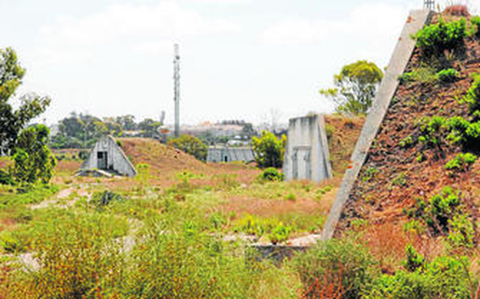 Terrenos de los polvorines de Fadricas, que se incluyen en los planes de venta del Gobierno central.