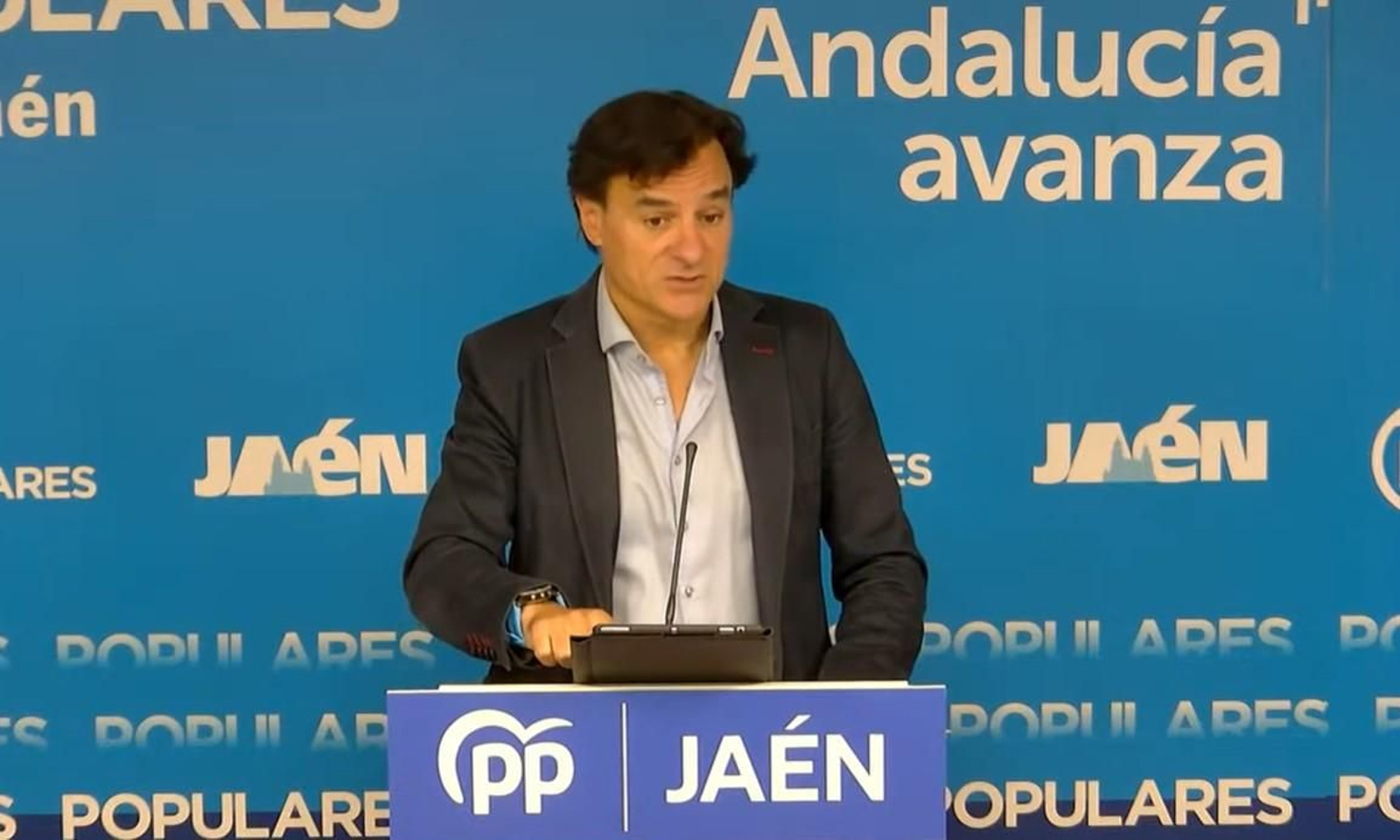 Agustín González, líder del PP en Jaén capital.
