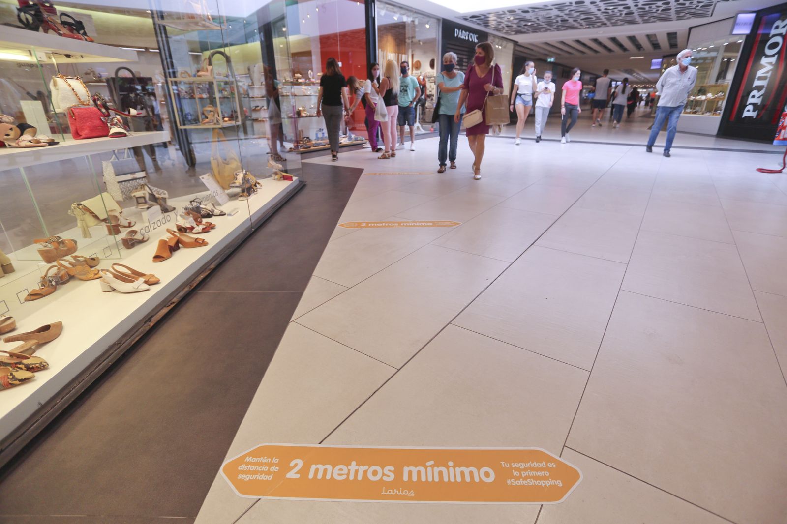 Las fotos de los centros comerciales de Málaga abiertos, en la fase 2 de la desescalada