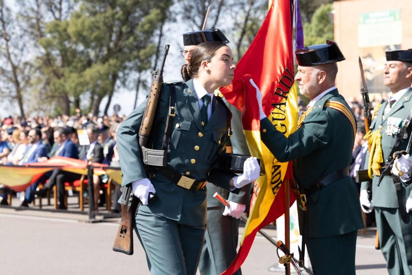 Jura de bandera de la 130ª promoción de guardias civiles de la Academia de Baeza