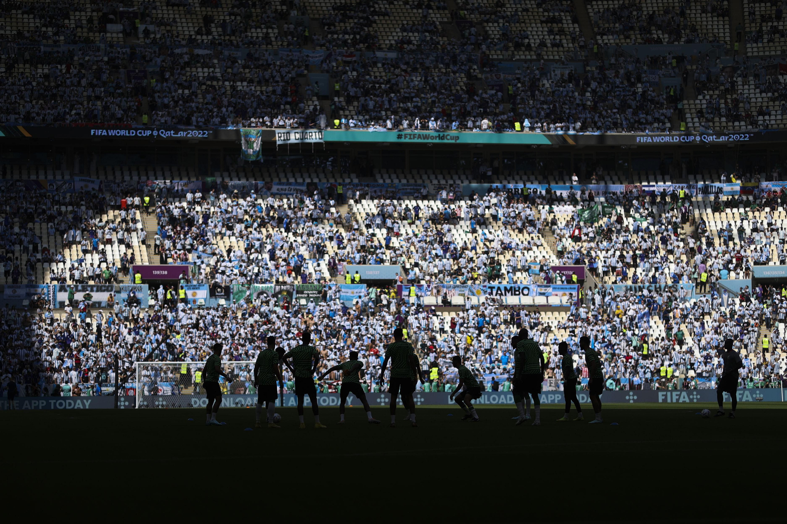 Las imágenes del Artentina - Arabia Saudí en el Mundial de Qatar