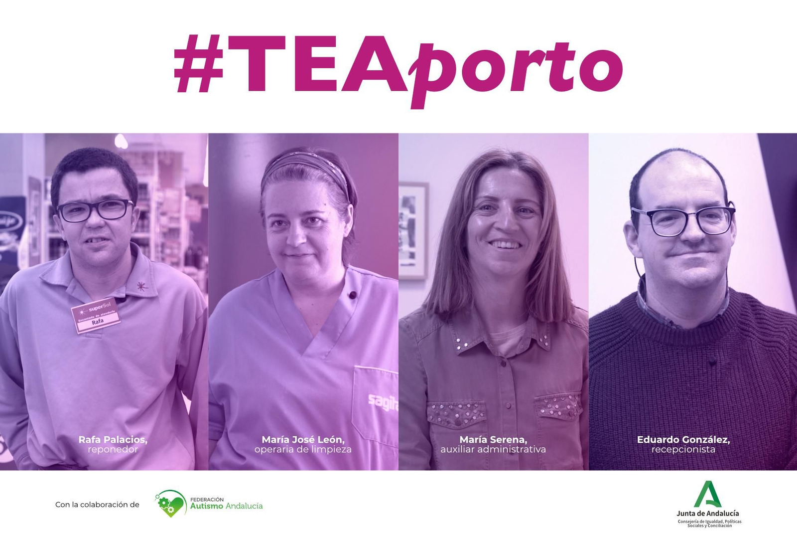 Cartel promocional de la campaña '#TEAporto'. Cartel promocional de la campaña '#TEAporto'.