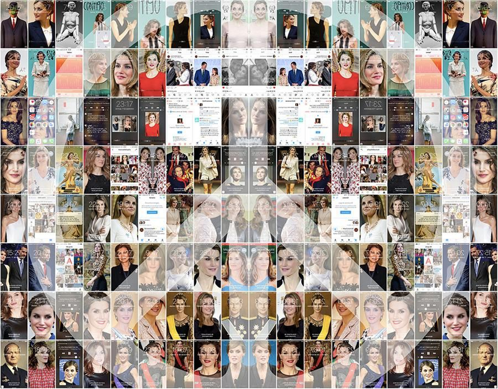 Víctor López, seleccionado en Japón con sus mosaicos de pantallazos de móvil