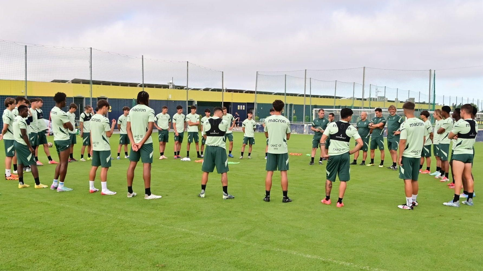 Un entrenamiento en El Rosal.