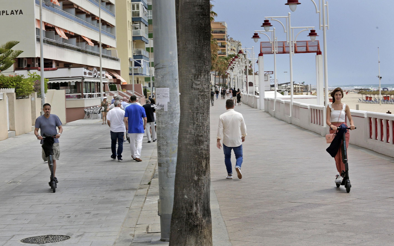 El Paseo Marítimo el pasado jueves por la mañana.