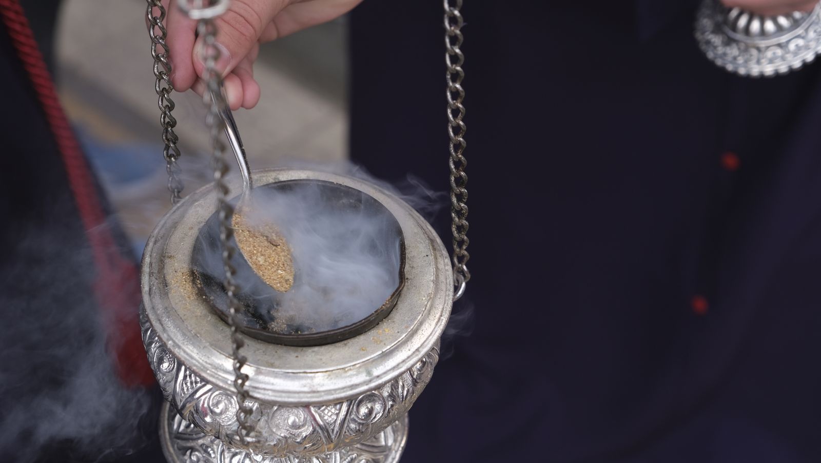 La procesión del Encuentro por las calles de Almería, en imágenes