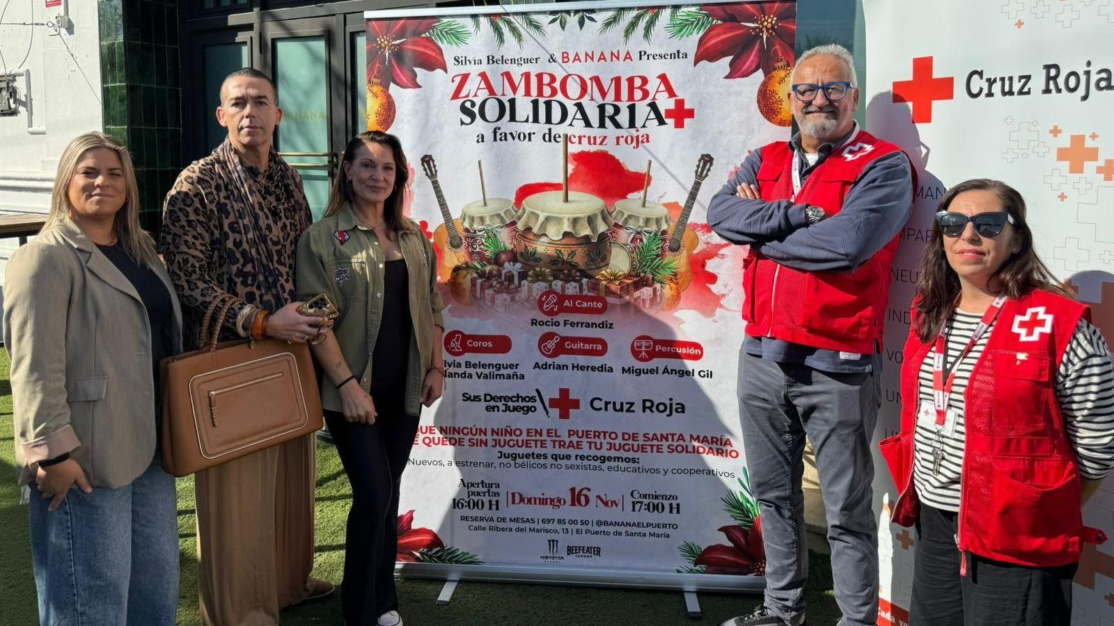 Una imagen de la presentacion de la zambomba solidaria.