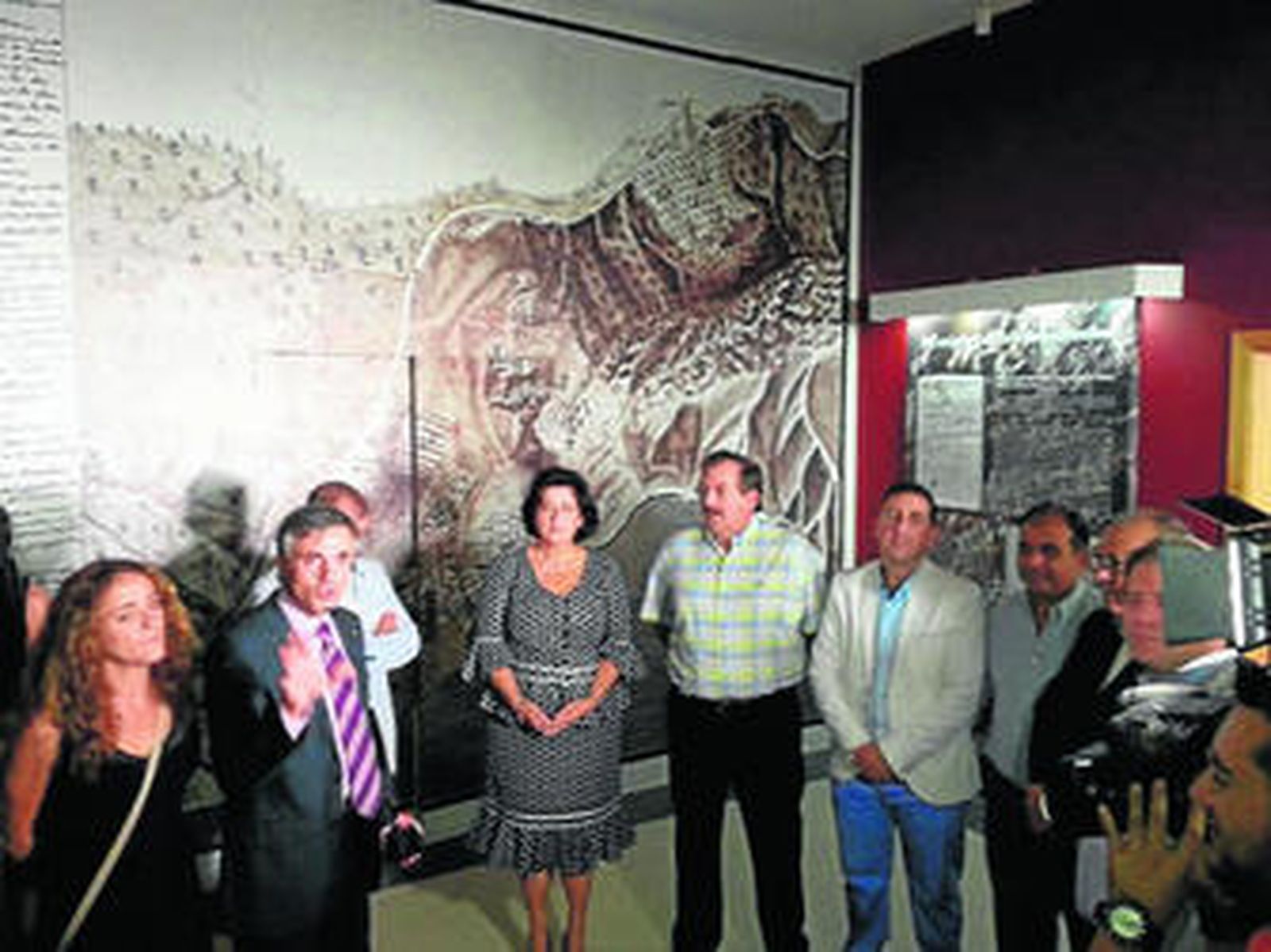 Momento de la inauguración del centro de interpretación.