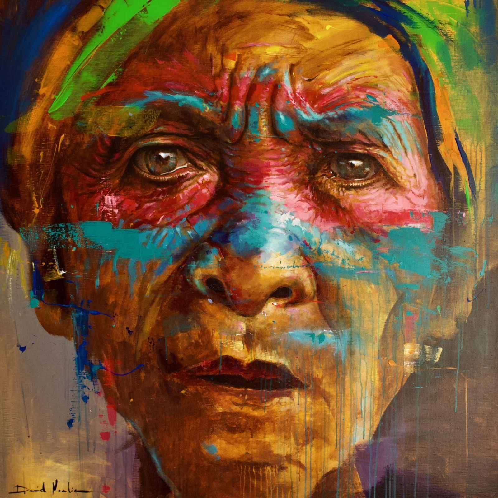 Obra de David Noalia, 'Mirando a lo desconocido'.