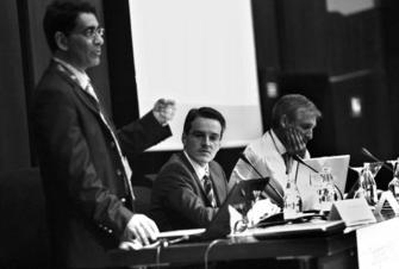 Varios de los ponentes del congreso, ayer, en Málaga.