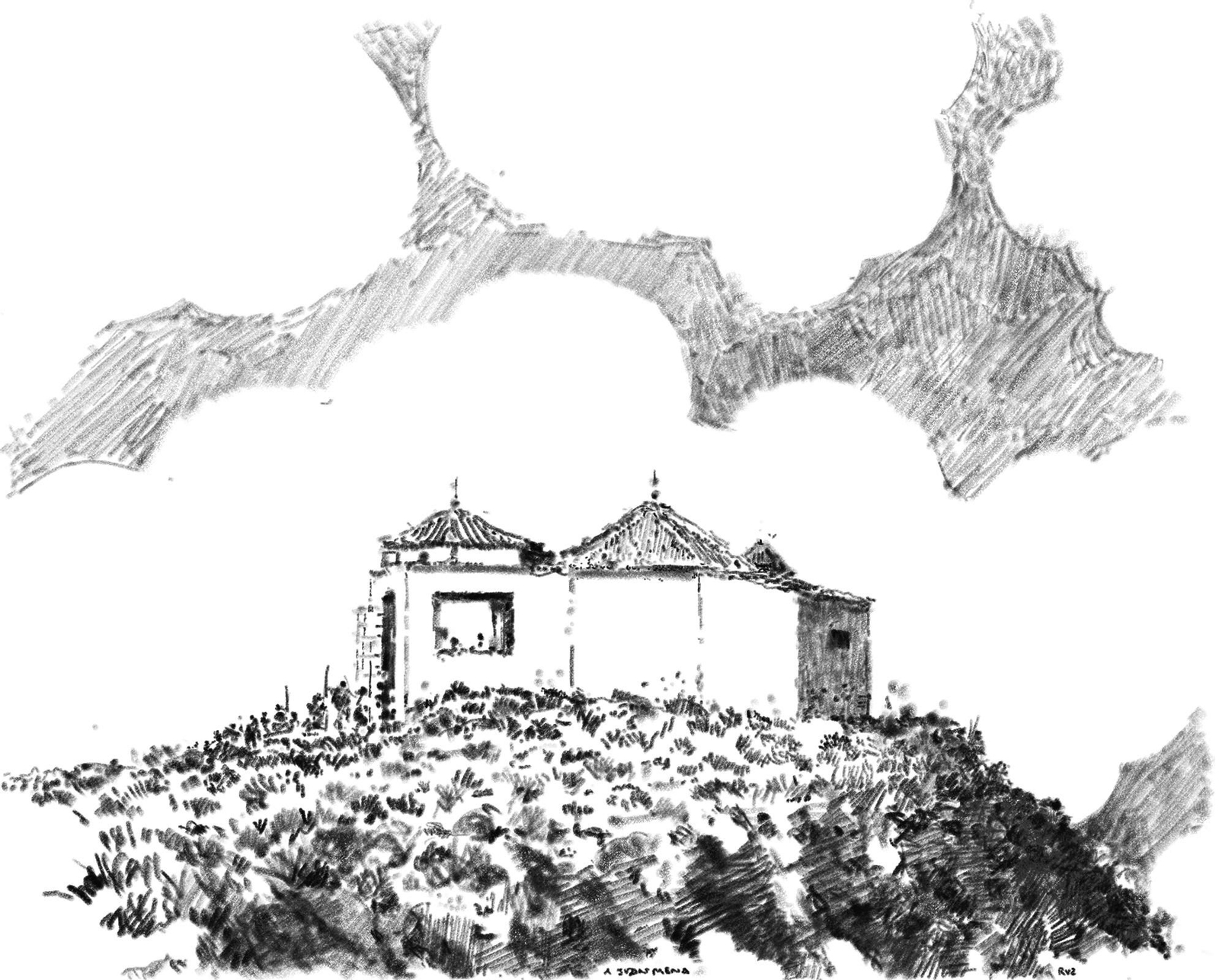 Ilustración de la Ermita de San Miguel