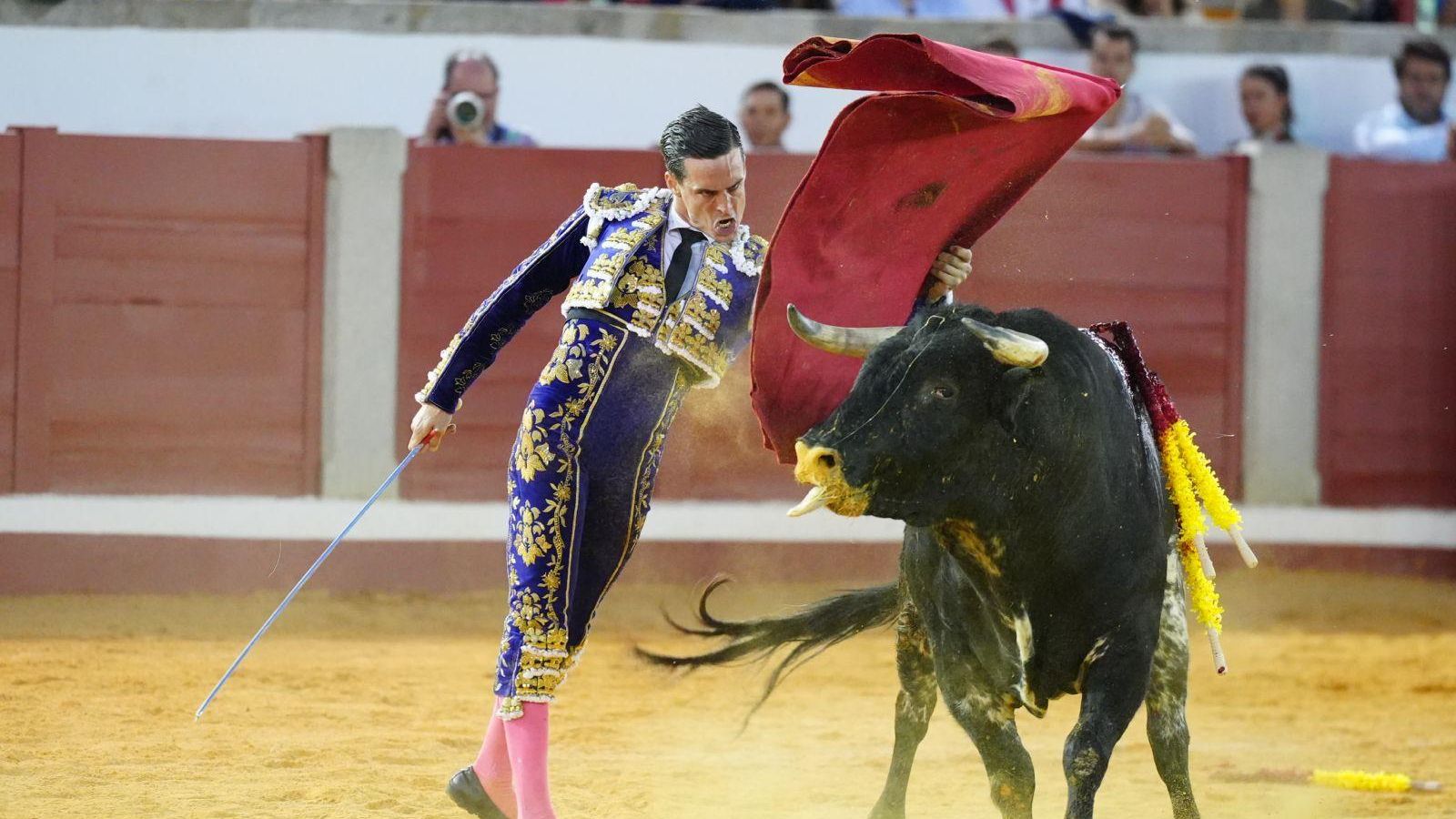 Alejandro Talavante, con el estoque en la mano.
