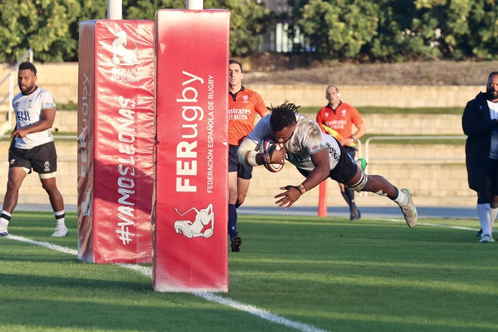 España-Fiyi de rugby en Málaga, en fotos
