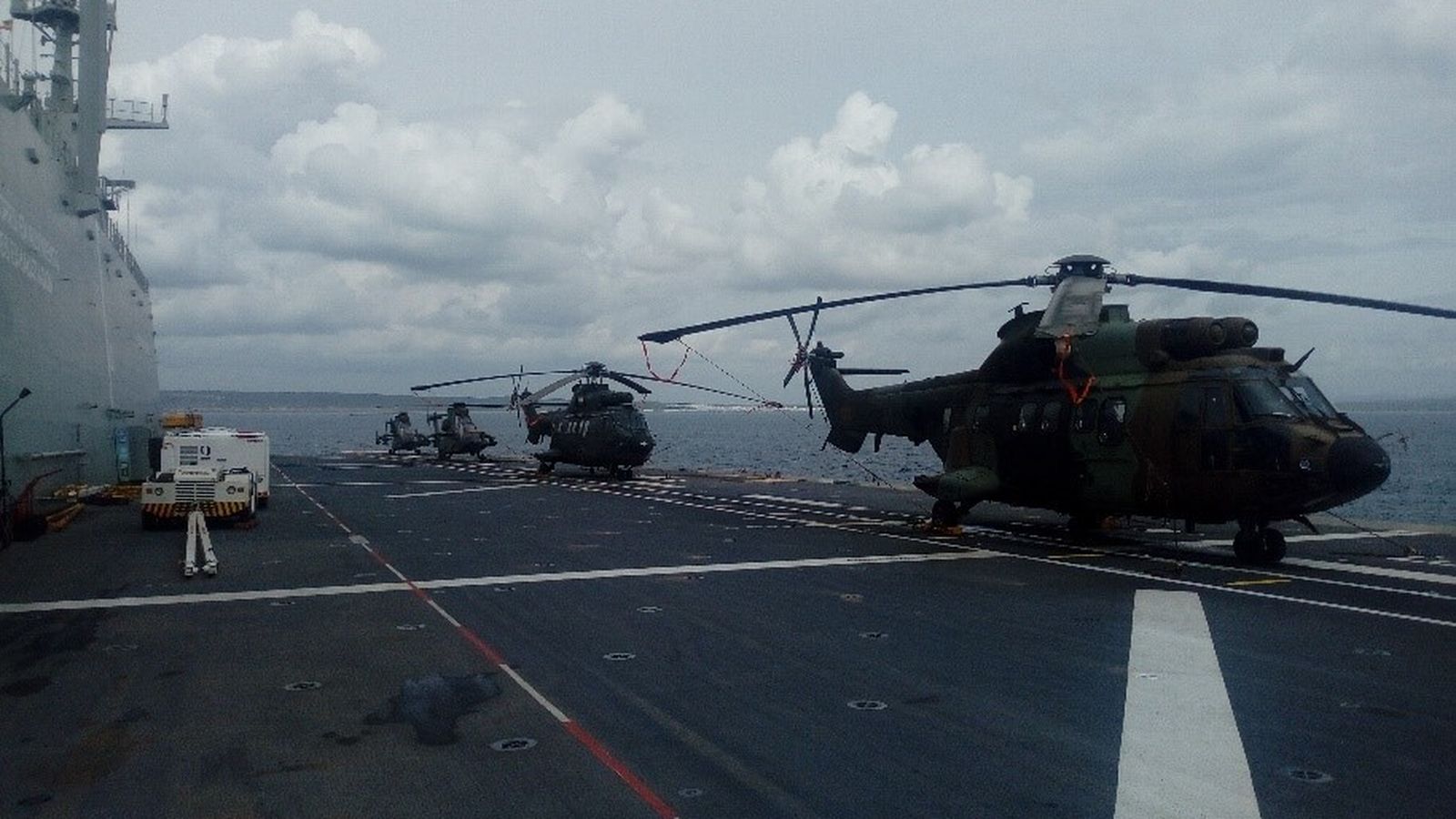 Los helicópteros del Ejército de Tierra.